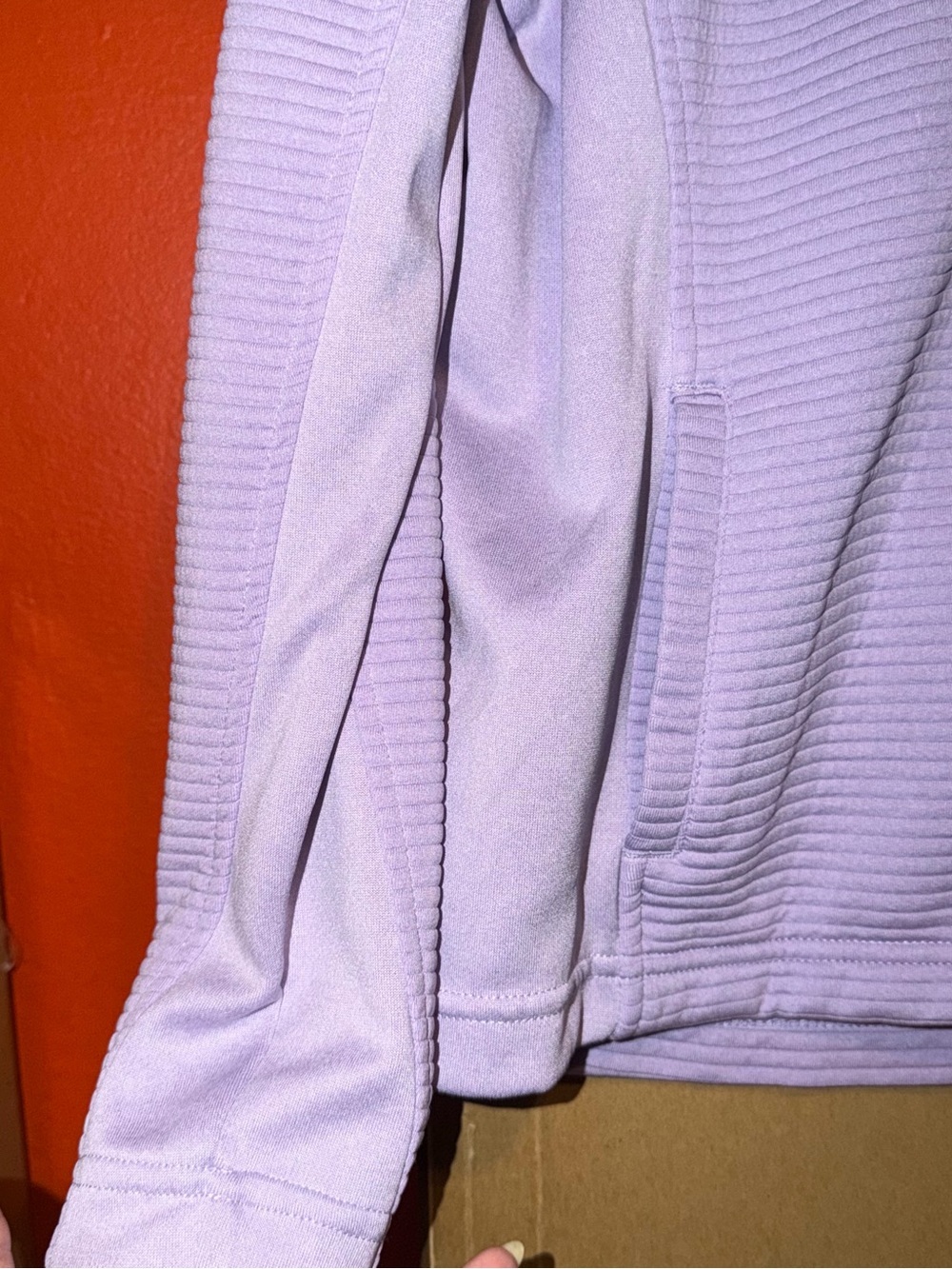 Pebble Beach Lavender Ribbed Zip-Front Jacket - Picture 3 of 5